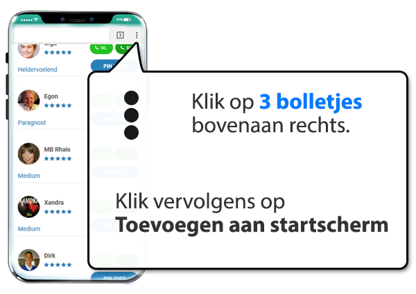 android: Medium-rotterdam.nl instellen als app op Mobiel
