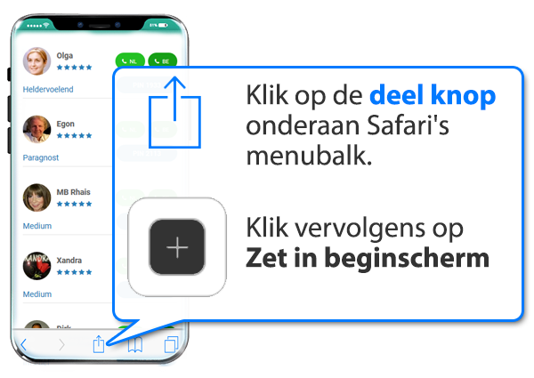 iphone en ipad: Medium-rotterdam.nl als app instellen op Mobiel